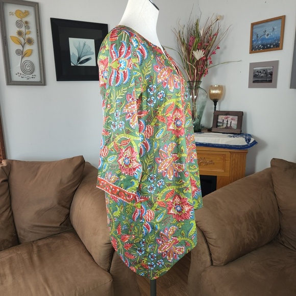 Exclusively for Signals Women's Cotton Sharkbite Boho Tunic Top Size Medium - Picture 2 of 4